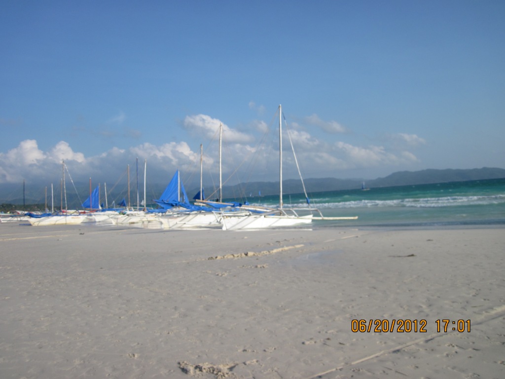 white sand boracay island philippines